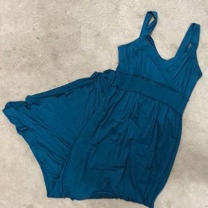 Teal nursing long dress